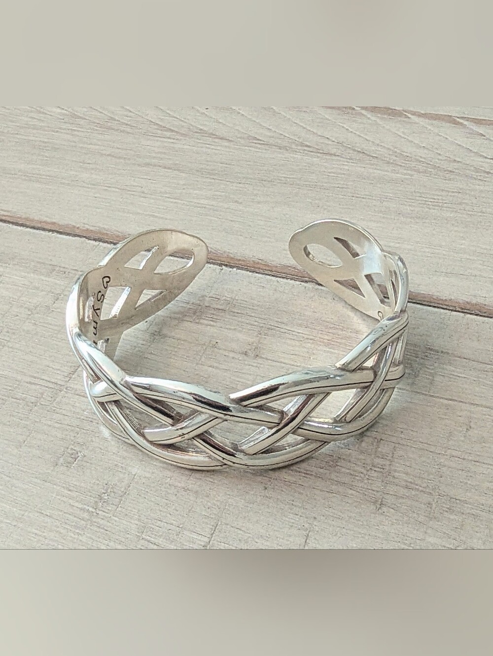 Brighton Interlok Braid Cuff Bracelet